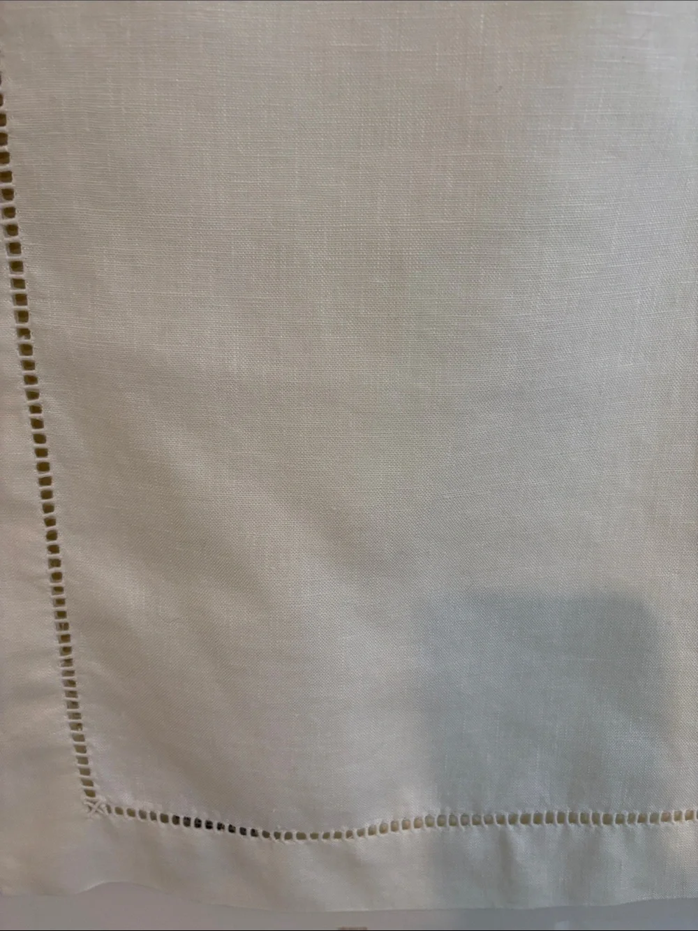 Pottery Barn Belgian Linen Table Runner in Classic Ivory - 16” X 108”